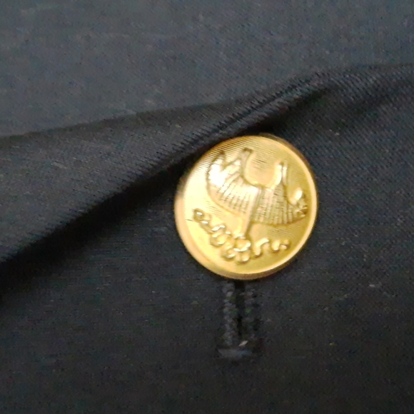 Brooks Brothers Navy Wool Tropical Weight Crop Sleeve Size 8 Petite - Picture 3 of 9